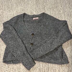 Urban Outfitters Gray Button Down Cardigan